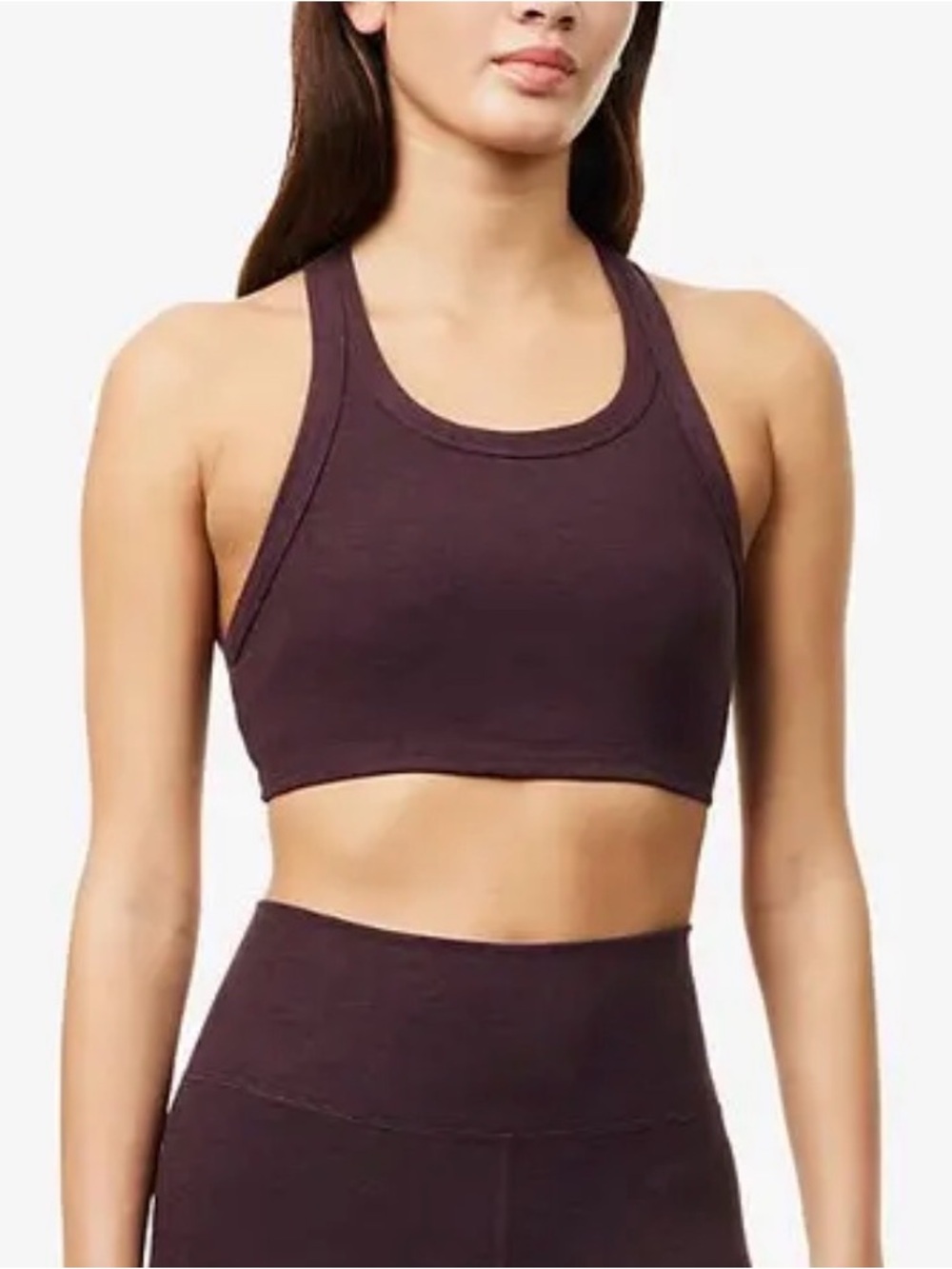 Vuori Elevation Racer Bra Raisin Heather - size XL